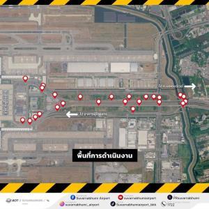 "สุวรรณภูมิ"ปิดเบี่ยง จราจร ทางยกระดับเข้า