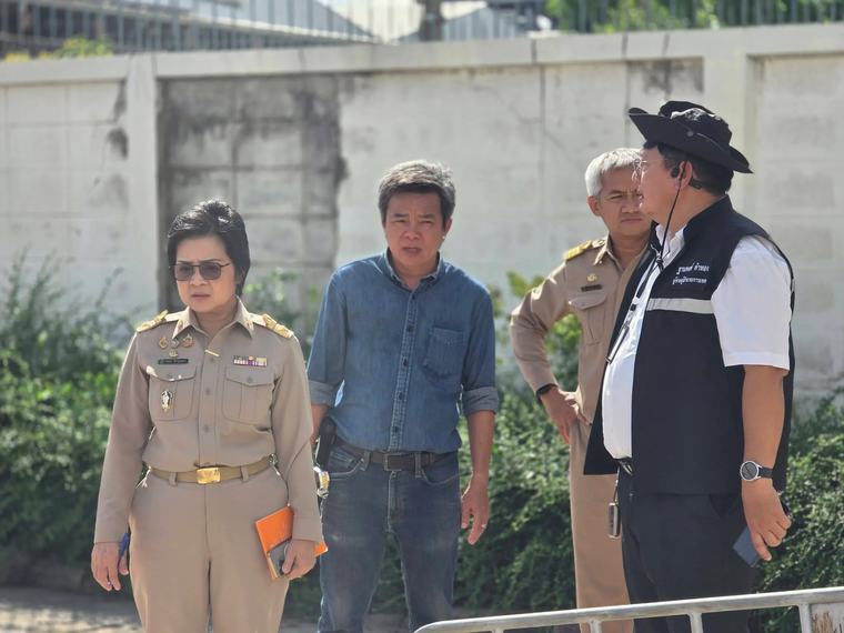 คืบหน้าถนนสามเสนทรุด 20 ซม. ใกล้รัฐสภา เจ้าหน้าที่เร่งแก้ไข แนะเลี่ยงเส้นทาง